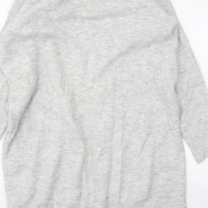 H&M Womens Grey   Cardigan Jumper Size S