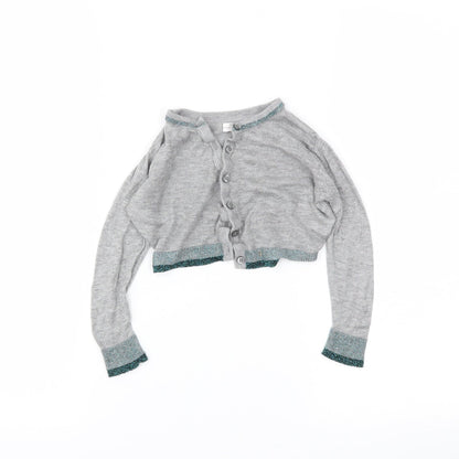 NEXT Girls Grey   Cardigan Jumper Size 3 Years