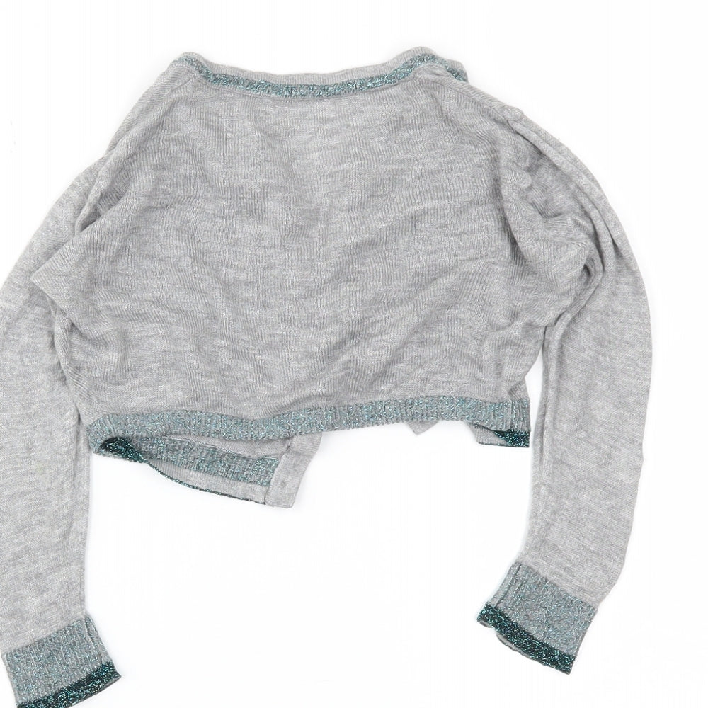 NEXT Girls Grey   Cardigan Jumper Size 3 Years