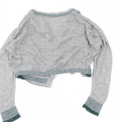 NEXT Girls Grey   Cardigan Jumper Size 3 Years