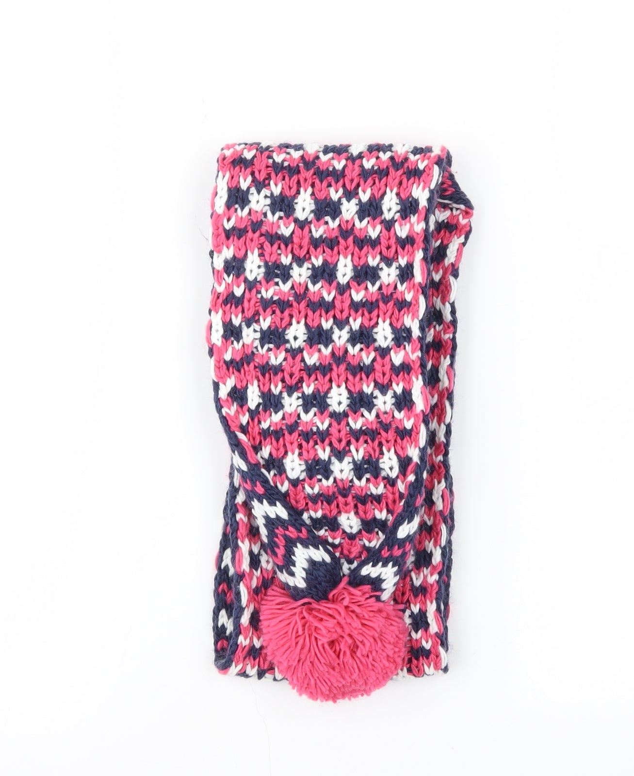 George Girls Blue Herringbone  Scarf Scarves & Wraps One Size