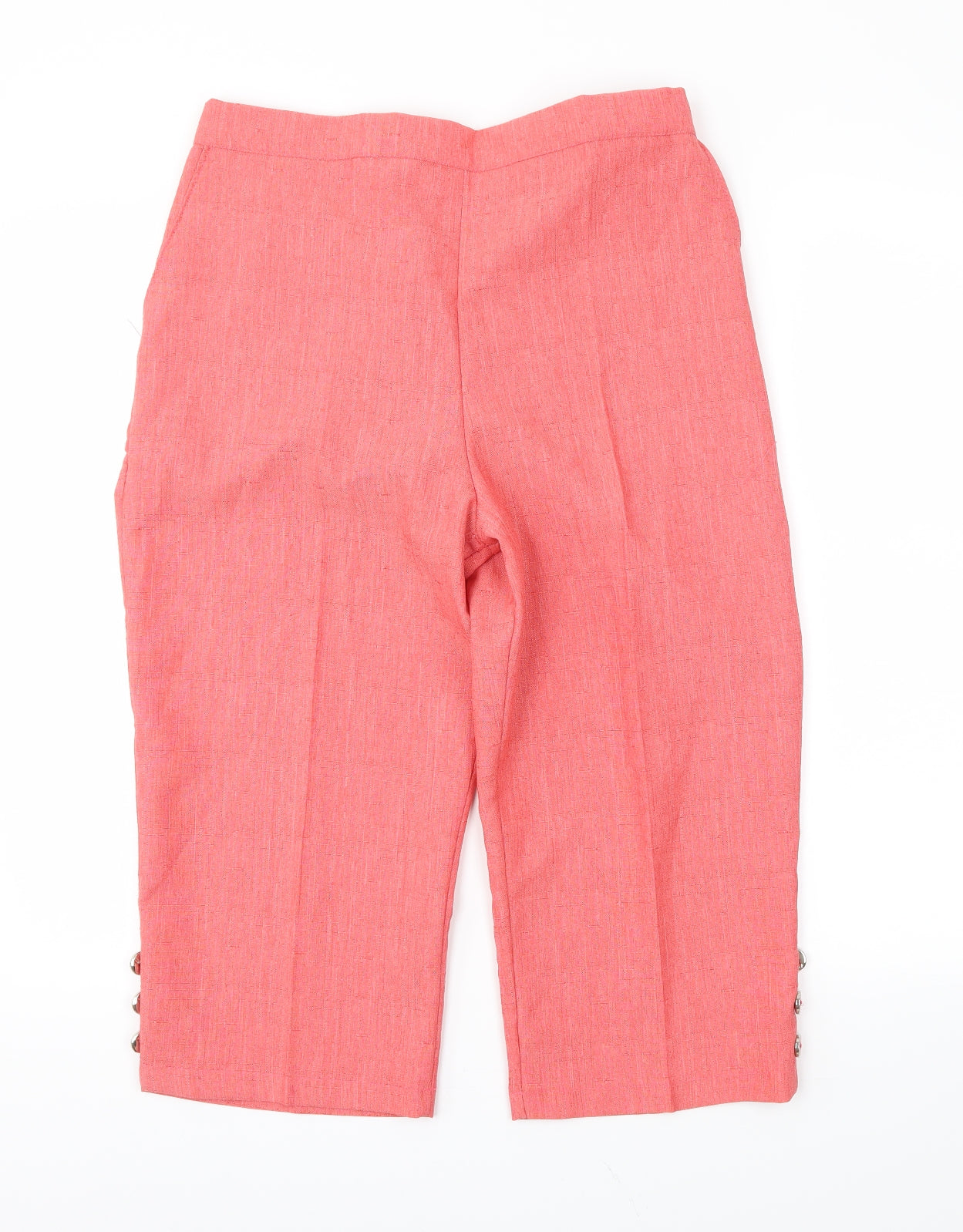 Womens UK Size 30 in Preworn Regular Fit Cropped Red Trousers