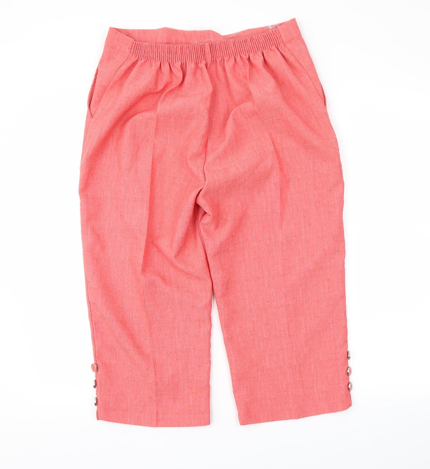 Womens UK Size 30 in Preworn Regular Fit Cropped Red Trousers
