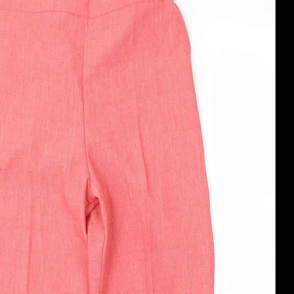Womens UK Size 30 in Preworn Regular Fit Cropped Red Trousers