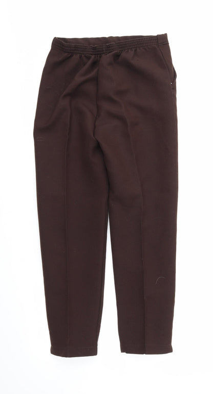 Womens UK Size 30 in Preworn Regular Fit  Brown Trousers