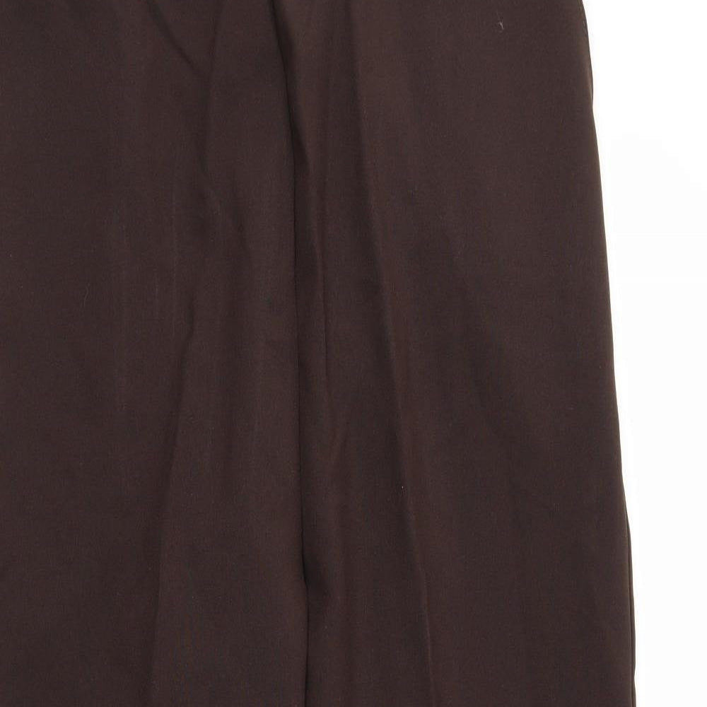 Womens UK Size 16 Preworn Regular Fit  Brown Trousers