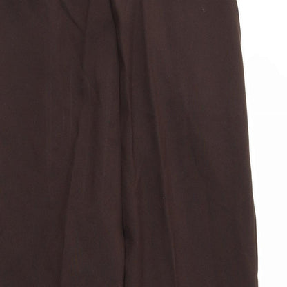 Womens UK Size 16 Preworn Regular Fit  Brown Trousers