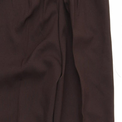 Womens UK Size 16 Preworn Regular Fit  Brown Trousers