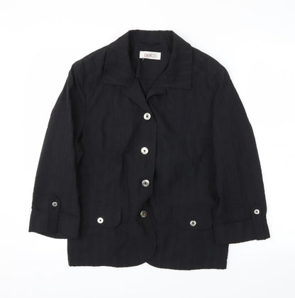 Womens UK Size 14 Gelco Black Jacket