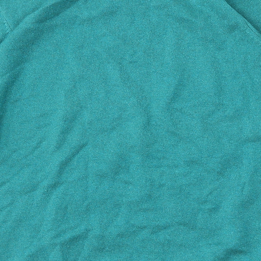 Womens UK Size S BM Green Basic T-Shirt