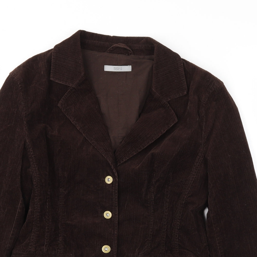Womens UK Size 10 M&S Brown Jacket