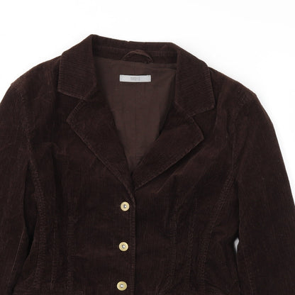 Womens UK Size 10 M&S Brown Jacket