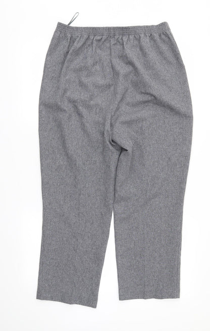 Womens UK Size 14 Bonmarché Regular Fit  Grey Trousers