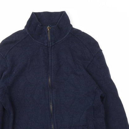 Mens UK Size M BHS Blue Full Zip Sweatshirt