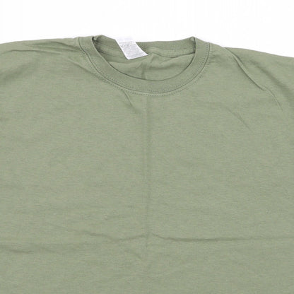 Womens UK Size  Preworn Green Basic T-Shirt