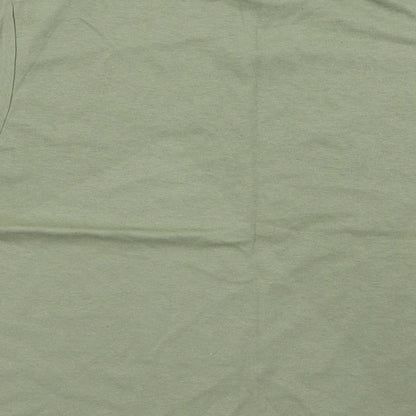 Womens UK Size  Preworn Green Basic T-Shirt