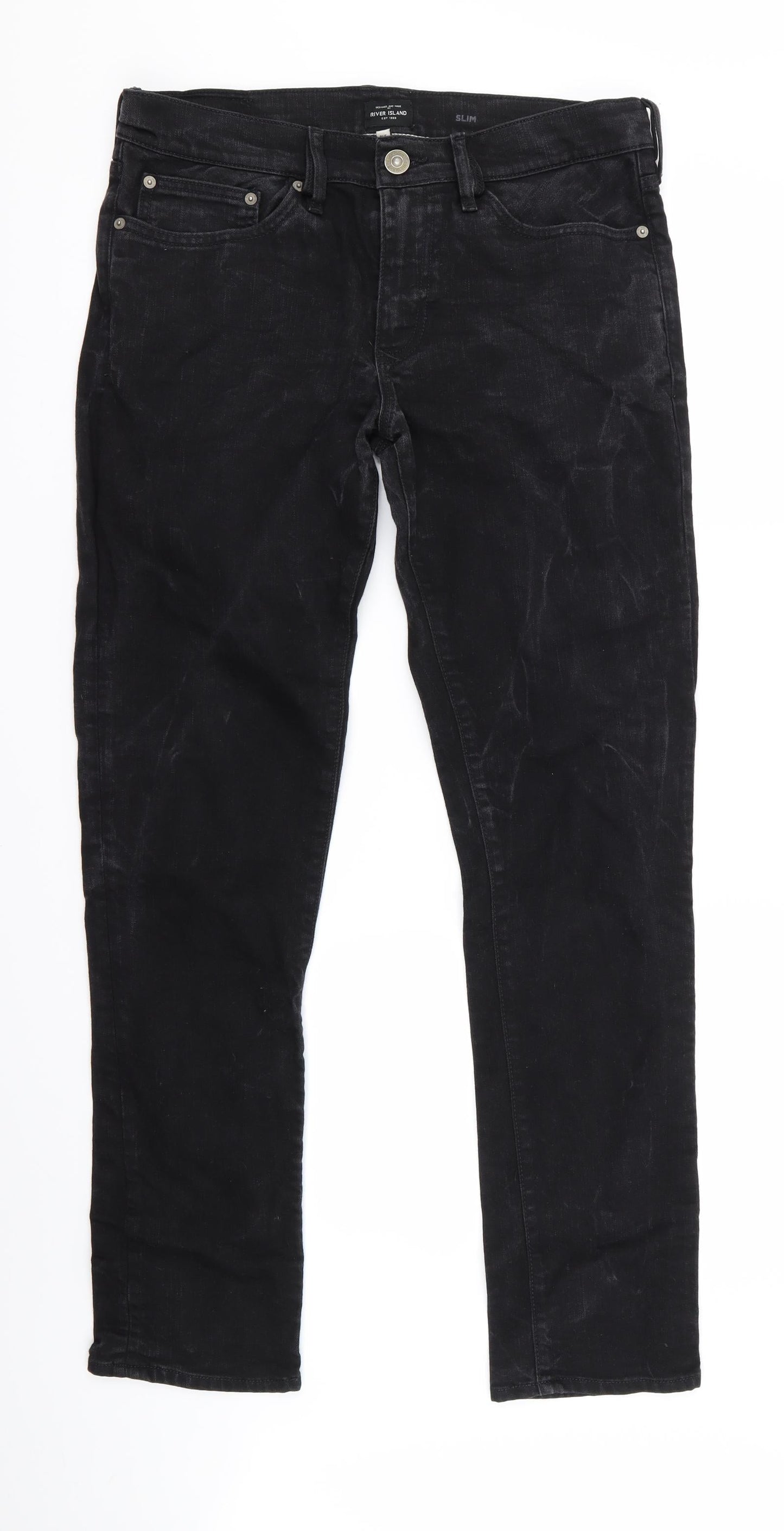 River Island Womens Black   Skinny Jeans Size 32 L32 in