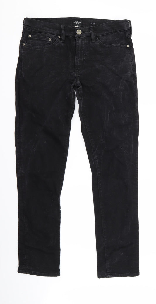 River Island Womens Black   Skinny Jeans Size 32 L32 in