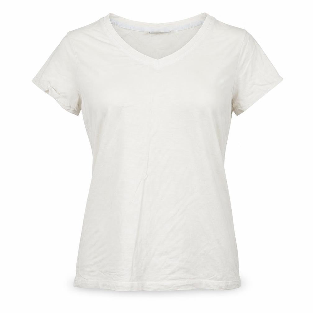 Womens UK Size M Preworn White Basic T-Shirt