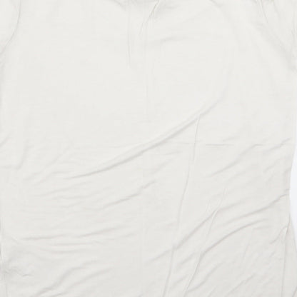 Womens UK Size M Preworn White Basic T-Shirt