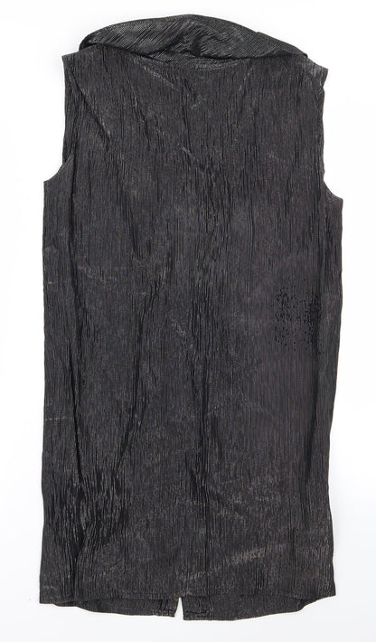 KRISS Womens Grey   Basic Button-Up Size L