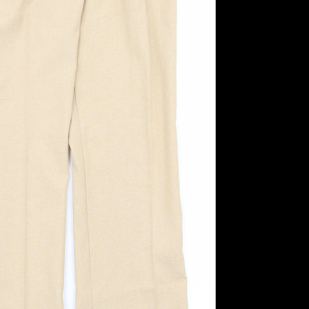 Womens UK Size 10 For Women Regular Fit  Beige Trousers