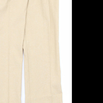 Womens UK Size 10 For Women Regular Fit  Beige Trousers