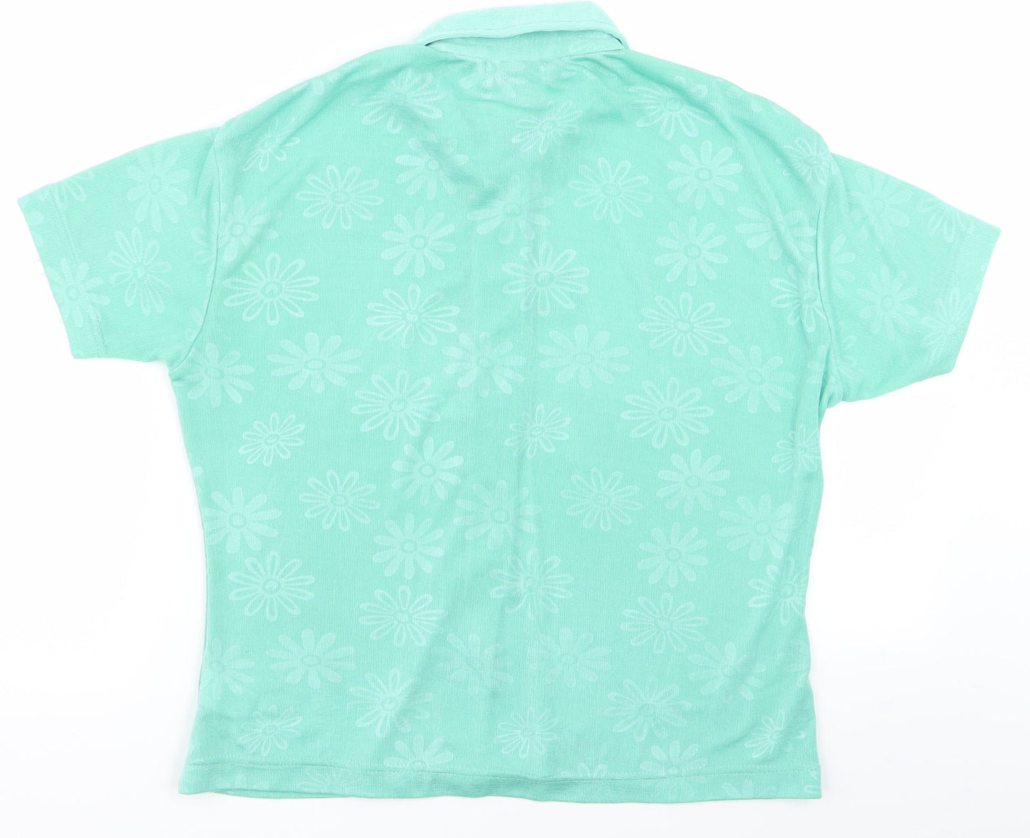 jordanna Mens Green Batik   Polo Size M