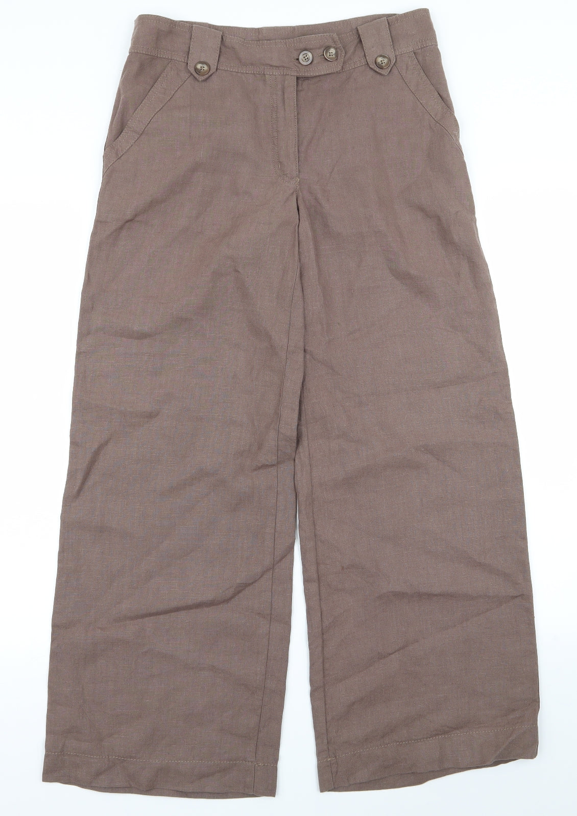 limted Womens Brown   Trousers  Size 8 L27 in