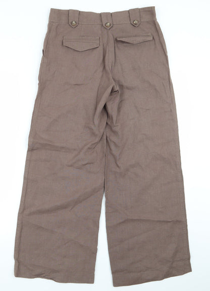 limted Womens Brown   Trousers  Size 8 L27 in