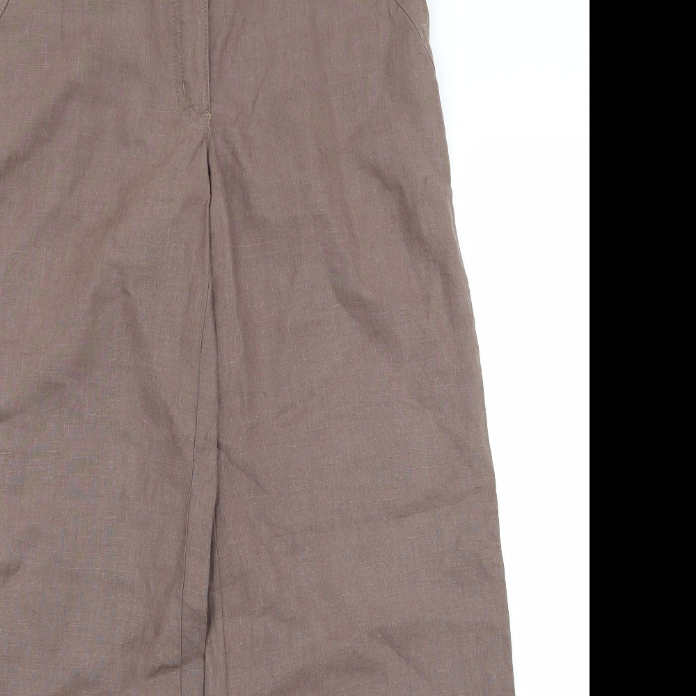 limted Womens Brown   Trousers  Size 8 L27 in