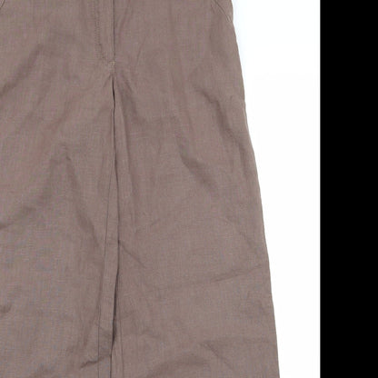 limted Womens Brown   Trousers  Size 8 L27 in