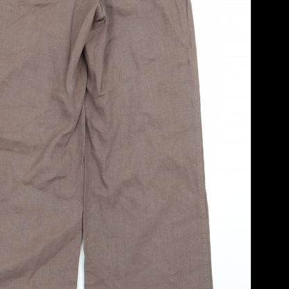 limted Womens Brown   Trousers  Size 8 L27 in