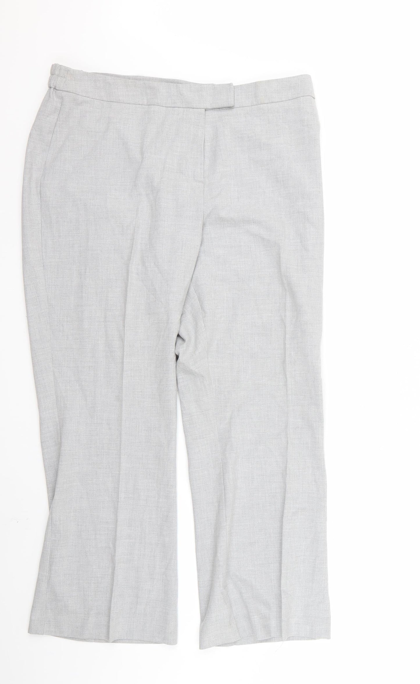 Womens UK Size 16 Preworn Regular Fit  Grey Trousers