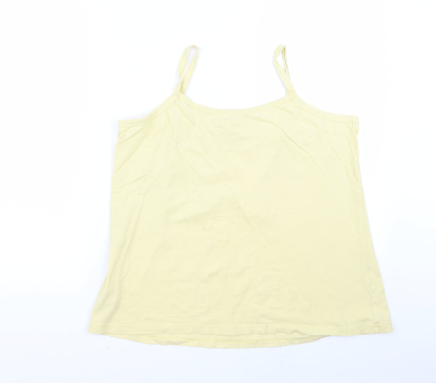 Womens UK Size 12 Preworn Yellow Basic Blouse
