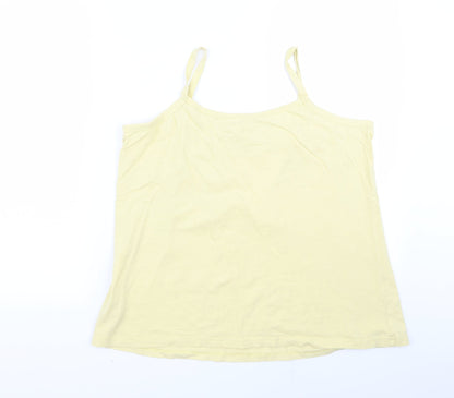 Womens UK Size 12 Preworn Yellow Basic Blouse
