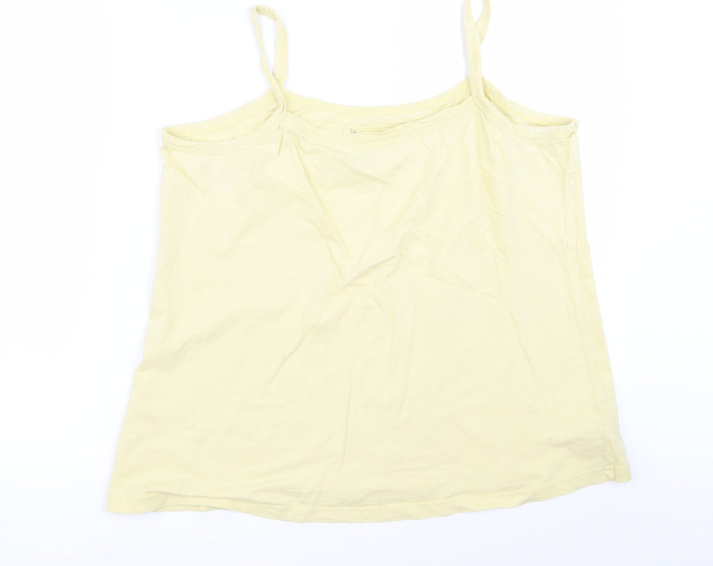 Womens UK Size 12 Preworn Yellow Basic Blouse