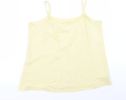 Womens UK Size 12 Preworn Yellow Basic Blouse