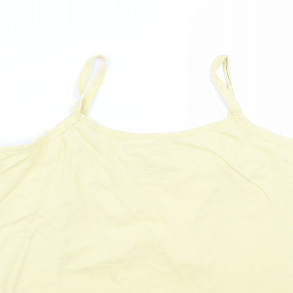 Womens UK Size 12 Preworn Yellow Basic Blouse