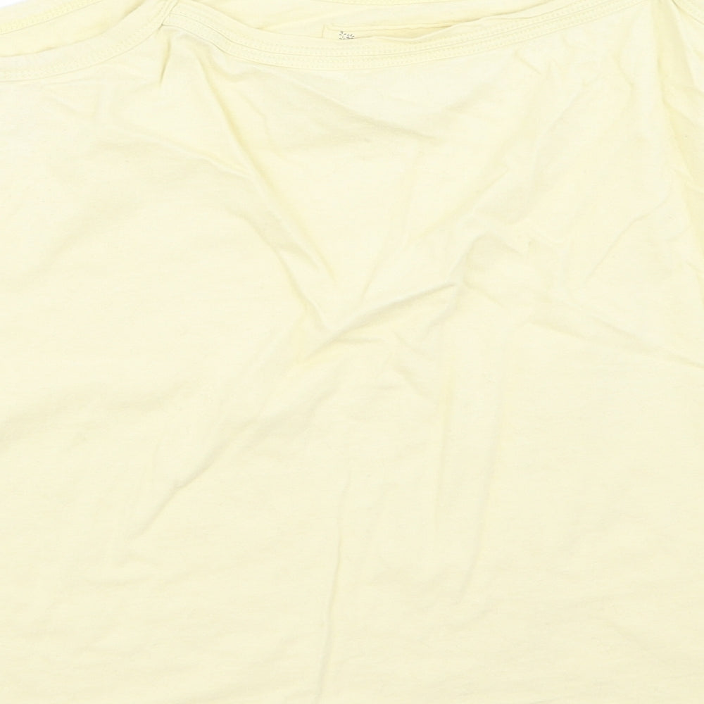 Womens UK Size 12 Preworn Yellow Basic Blouse