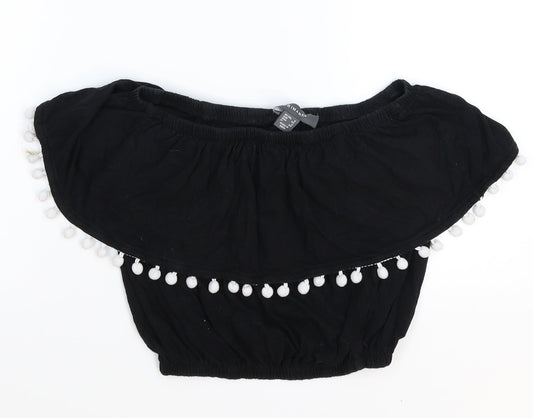 Primark Womens Black   Cropped Tank Size 6