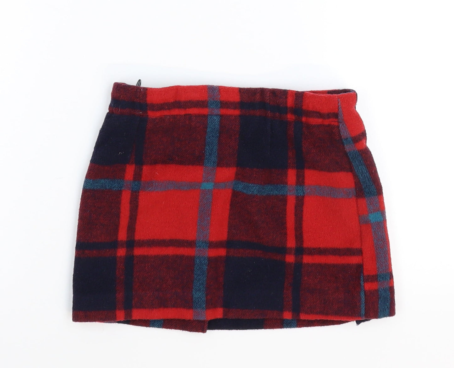 NEXT Girls Red Check  Mini Skirt Size 4 Years