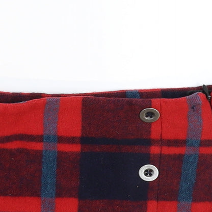NEXT Girls Red Check  Mini Skirt Size 4 Years