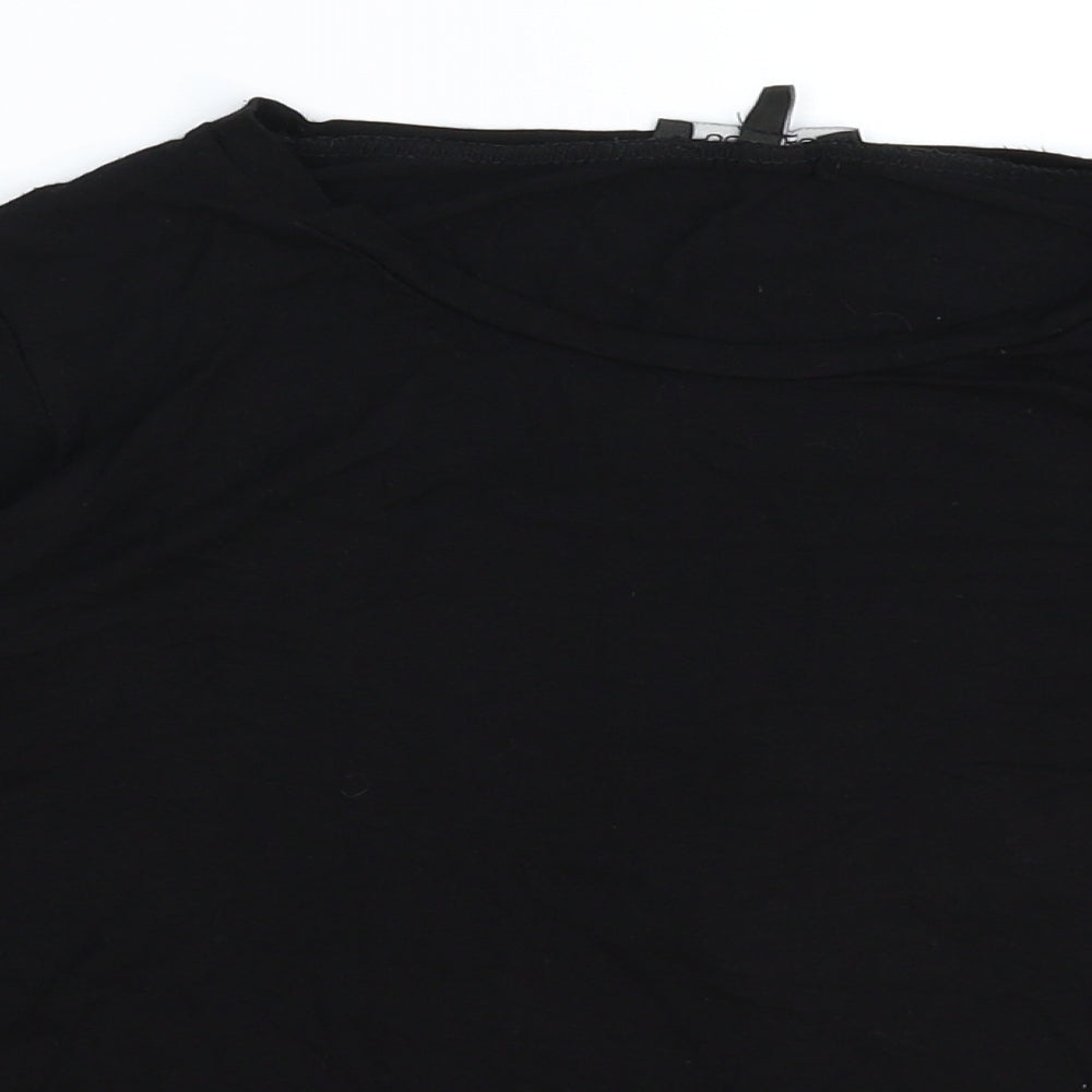Boohoo Womens Black   Basic T-Shirt Size 8