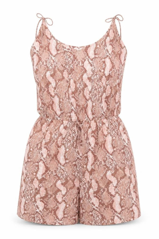 Womens UK Size XS H&M One-Piece Beige Jumpsuit