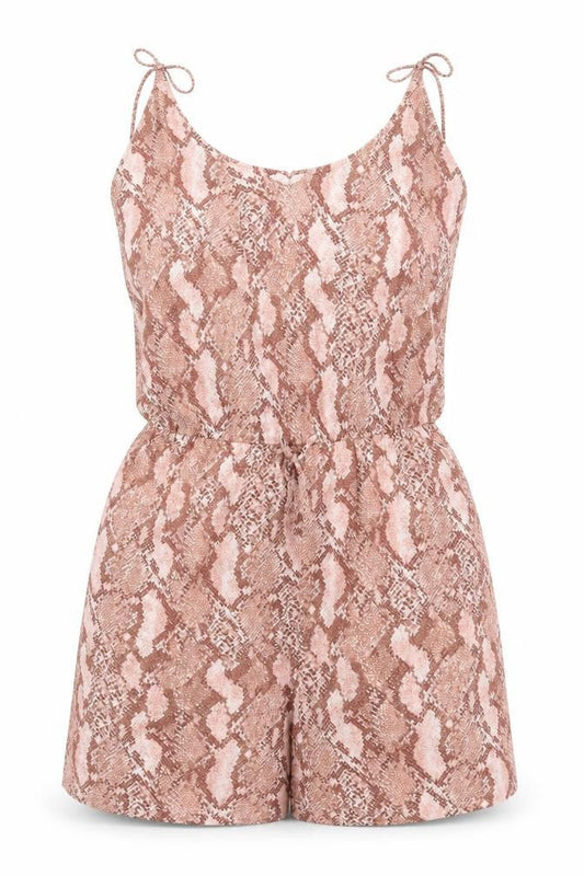Womens UK Size XS H&M One-Piece Beige Jumpsuit