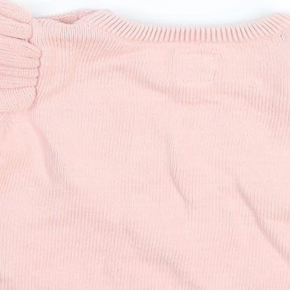 Gap Girls Pink  Knit Pullover Jumper Size 3-6 Months