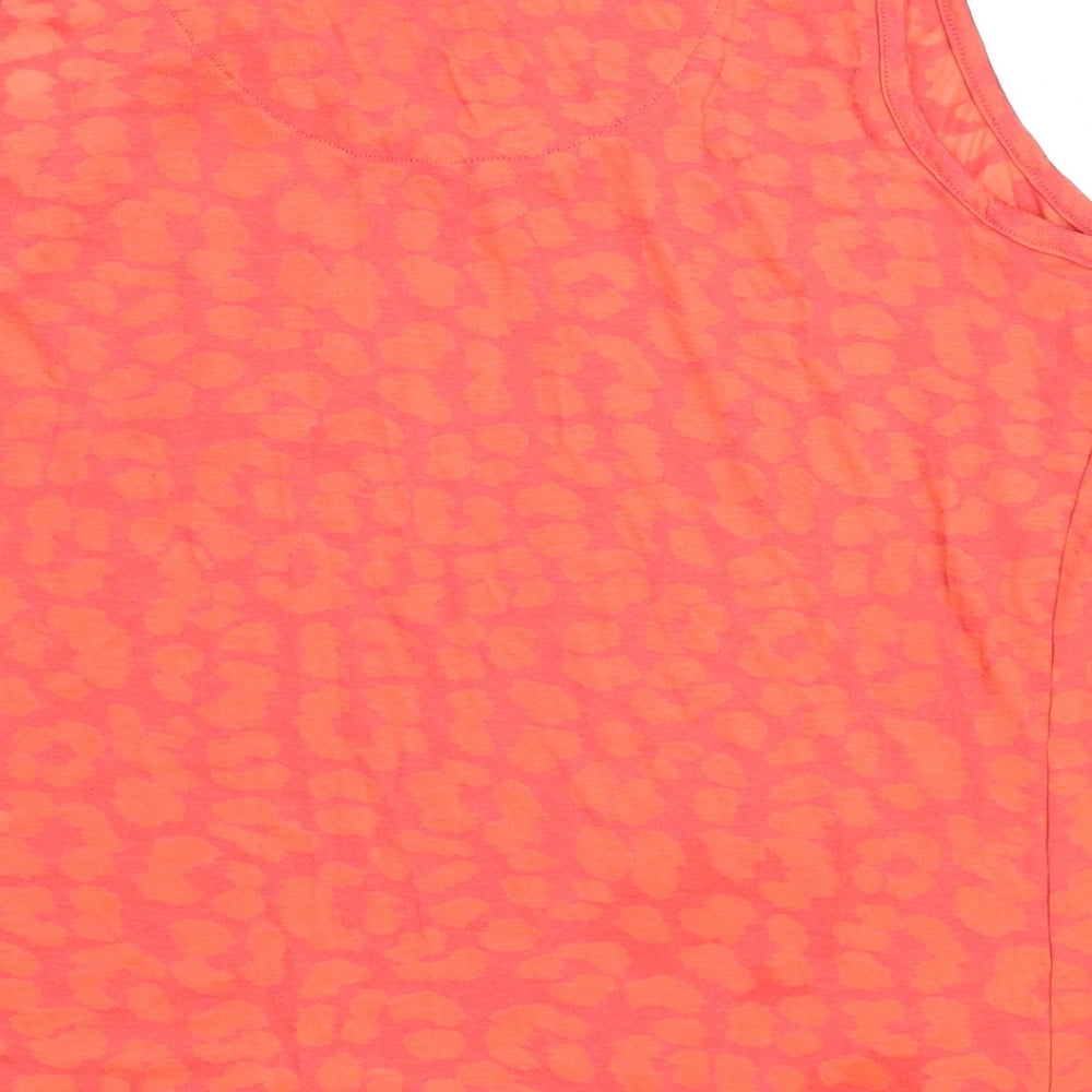 Womens UK Size 18 JD Williams Orange Basic Tank