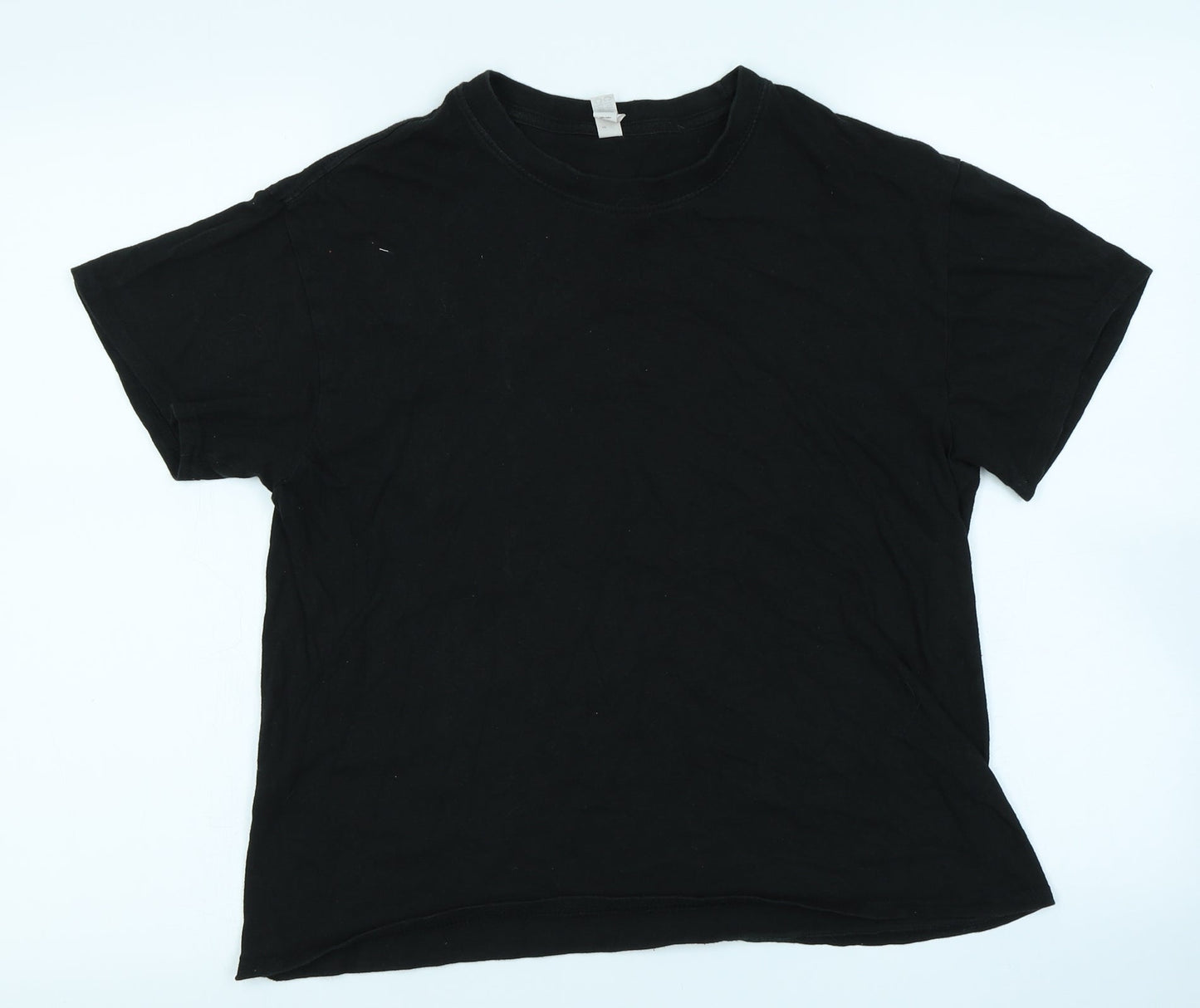 Casual Classics Womens Black   Cropped T-Shirt Size M