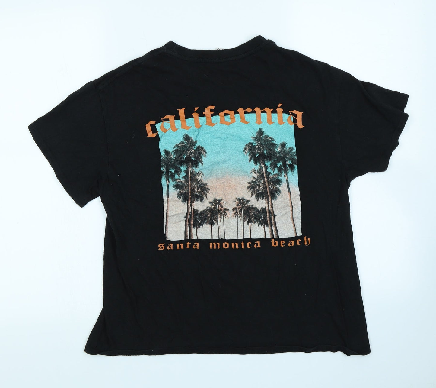Casual Classics Womens Black   Cropped T-Shirt Size M